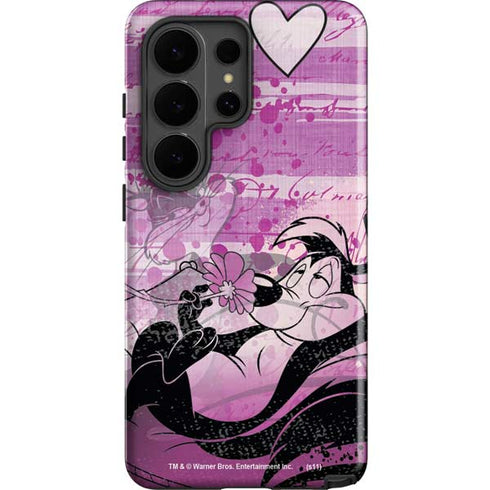 Looney Tunes Pepe Le Pew Purple Romance Galaxy S26 Ultra Impact Case