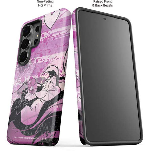 Looney Tunes Pepe Le Pew Purple Romance Galaxy S26 Ultra Impact Case