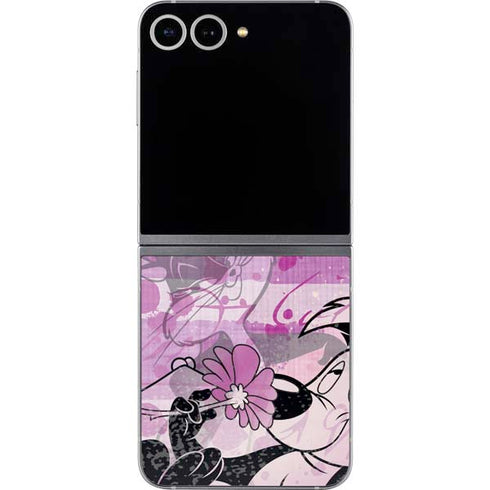 Looney Tunes Pepe Le Pew Purple Romance Galaxy Z Flip6 Skin
