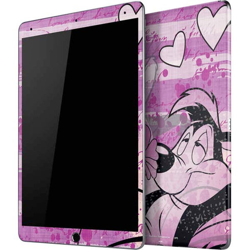 Looney Tunes Pepe Le Pew Purple Romance iPad Skins
