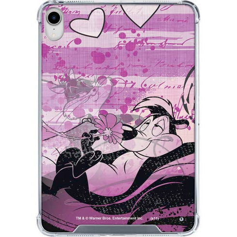 Looney Tunes Pepe Le Pew Purple Romance iPad 11th Gen (2025) Clear Case