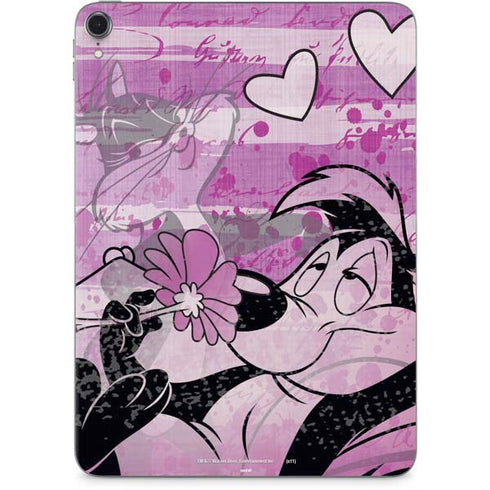 Looney Tunes Pepe Le Pew Purple Romance Apple iPad Pro Skin