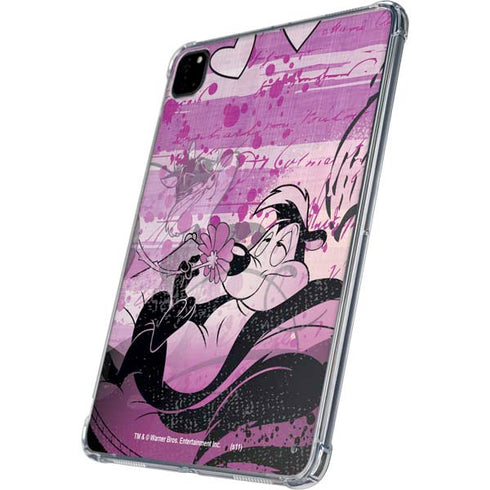 Looney Tunes Pepe Le Pew Purple Romance iPad Pro 11in (2024) Clear Case