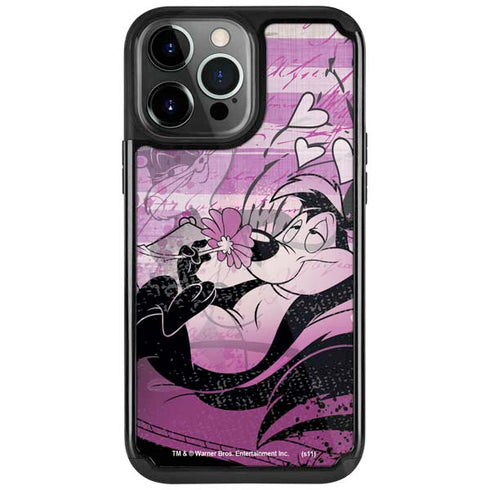 Looney Tunes Pepe Le Pew Purple Romance iPhone Cases