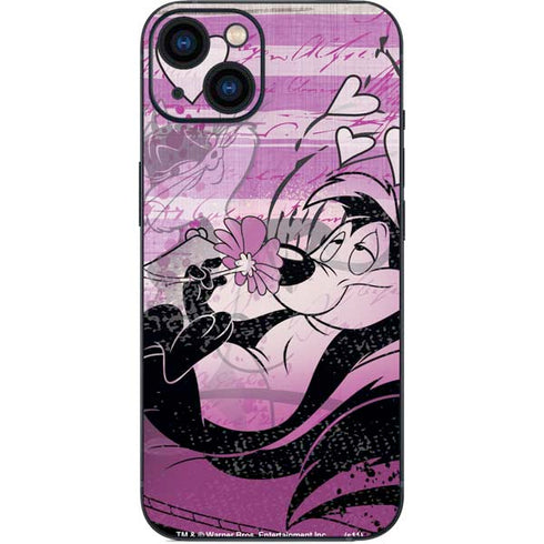 Looney Tunes Pepe Le Pew Purple Romance iPhone Skins