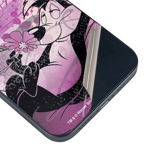 Looney Tunes Pepe Le Pew Purple Romance iPhone 15 Skin