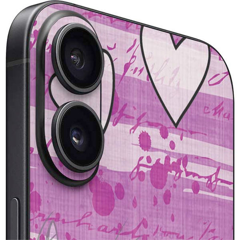 Looney Tunes Pepe Le Pew Purple Romance iPhone 16 Plus Skin