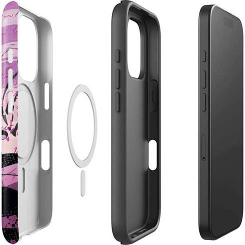 Looney Tunes Pepe Le Pew Purple Romance iPhone 16 Pro Magsafe Impact Case