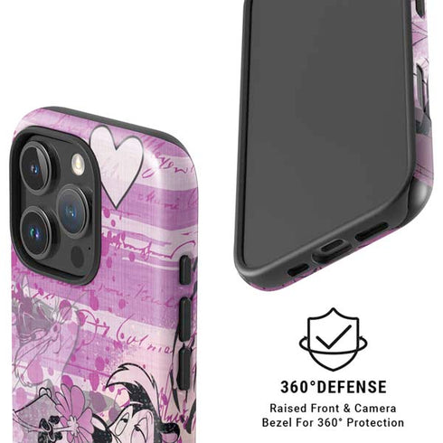 Looney Tunes Pepe Le Pew Purple Romance iPhone 16 Pro Magsafe Impact Case