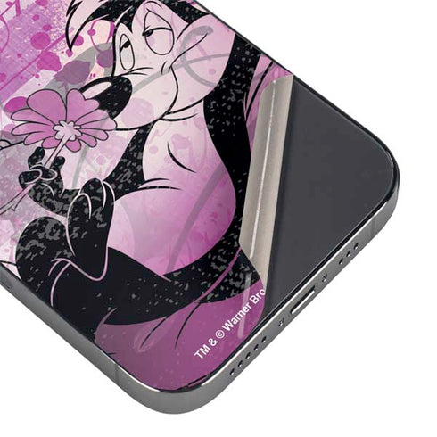 Looney Tunes Pepe Le Pew Purple Romance iPhone 16 Pro Max Skin