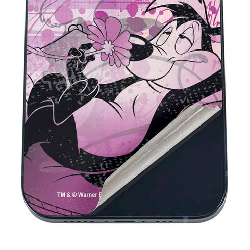 Looney Tunes Pepe Le Pew Purple Romance iPhone 16 Skin