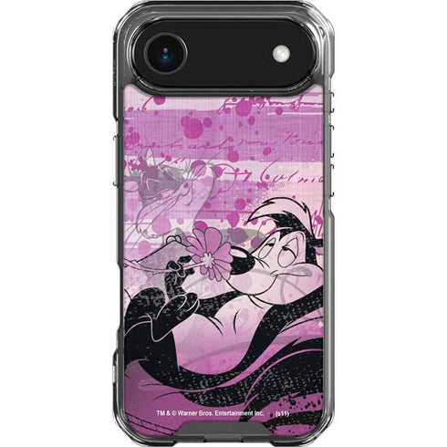 Looney Tunes Pepe Le Pew Purple Romance iPhone 17 Air Clear Case