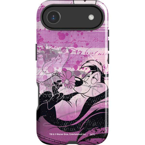 Looney Tunes Pepe Le Pew Purple Romance iPhone 17 Air Magsafe Impact Case