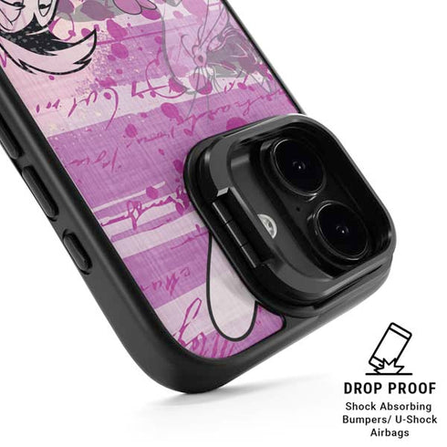 Looney Tunes Pepe Le Pew Purple Romance iPhone 17 Kickstand Case