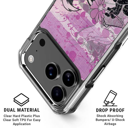 Looney Tunes Pepe Le Pew Purple Romance iPhone 17 Pro Clear Case