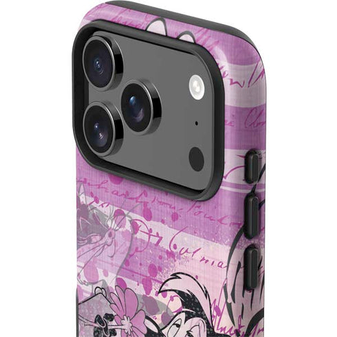 Looney Tunes Pepe Le Pew Purple Romance iPhone 17 Pro Impact Case