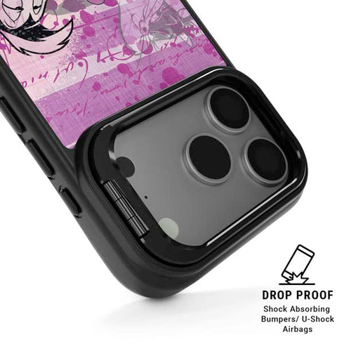 Looney Tunes Pepe Le Pew Purple Romance iPhone 17 Pro Kickstand Case