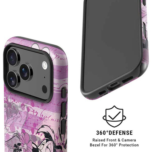 Looney Tunes Pepe Le Pew Purple Romance iPhone 17 Pro Magsafe Impact Case