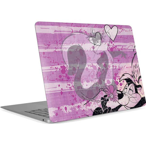 Looney Tunes Pepe Le Pew Purple Romance Apple MacBook Air Skin