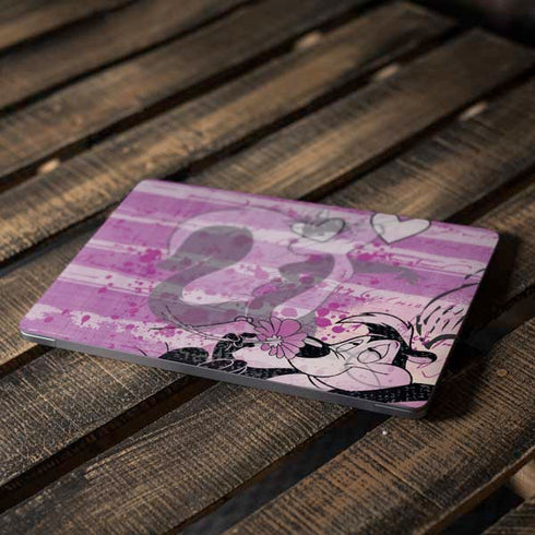 Looney Tunes Pepe Le Pew Purple Romance Apple MacBook Air Skin