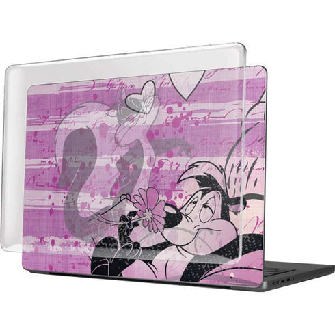 Looney Tunes Pepe Le Pew Purple Romance MacBook Pro 14in (2021-24) Case plus Skin
