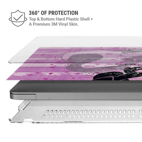 Looney Tunes Pepe Le Pew Purple Romance MacBook Pro 14in (2021-24) Case plus Skin