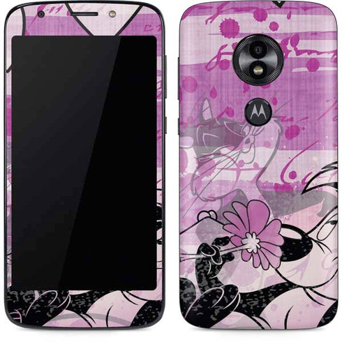 Looney Tunes Pepe Le Pew Purple Romance Moto E5 Play Skin