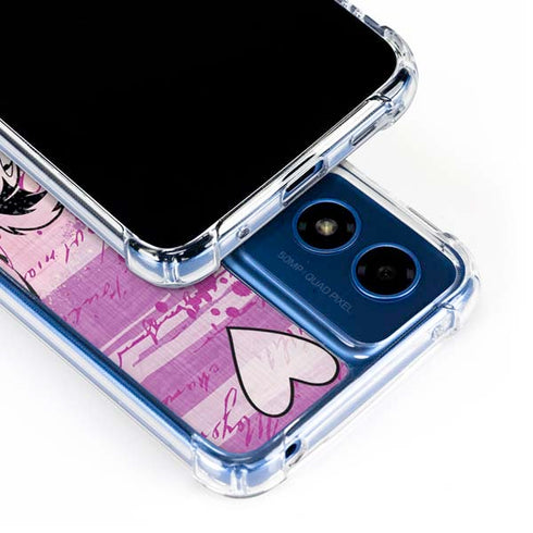 Looney Tunes Pepe Le Pew Purple Romance Moto G 5G (2024) Clear Case