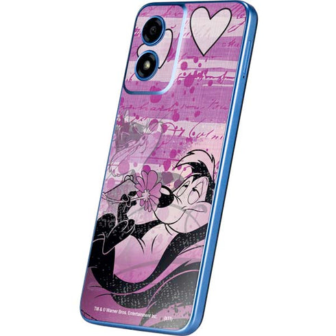 Looney Tunes Pepe Le Pew Purple Romance Moto G Play 4G (2024) Skin