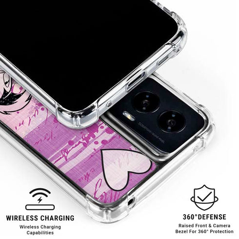 Looney Tunes Pepe Le Pew Purple Romance Moto G Power 5G (2024) Clear Case