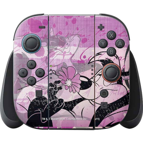 Looney Tunes Pepe Le Pew Purple Romance Nintendo Skins