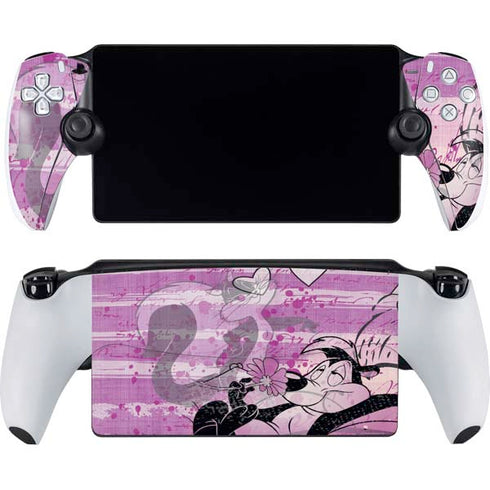 Looney Tunes Pepe Le Pew Purple Romance PlayStation PS5 Skins