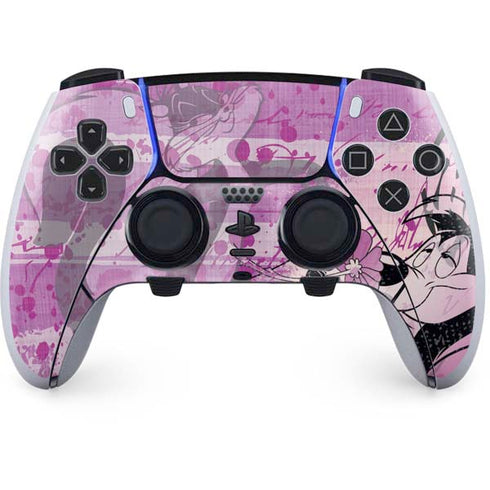 Looney Tunes Pepe Le Pew Purple Romance PS5 DualSense Edge Pro Controller Skin