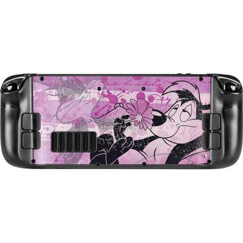 Looney Tunes Pepe Le Pew Purple Romance Steam Deck Handheld Gaming Computer OLED Skin