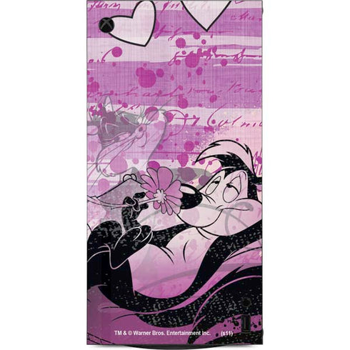 Looney Tunes Pepe Le Pew Purple Romance XBox Series X Digital Edition Console Skin