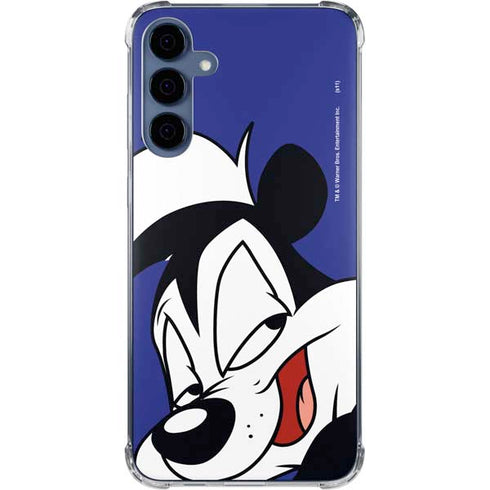 Looney Tunes Pepe Le Pew Zoomed In Galaxy A55 5G Clear Case