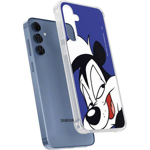 Looney Tunes Pepe Le Pew Zoomed In Galaxy A55 5G Clear Case