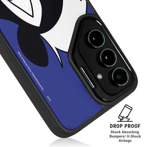 Looney Tunes Pepe Le Pew Zoomed In Galaxy S25 Plus Kickstand Case