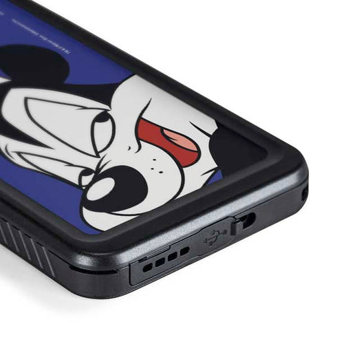 Looney Tunes Pepe Le Pew Zoomed In Galaxy S24 Plus Waterproof Case