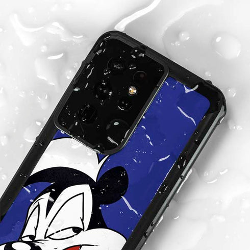 Looney Tunes Pepe Le Pew Zoomed In Galaxy S24 Ultra Waterproof Case