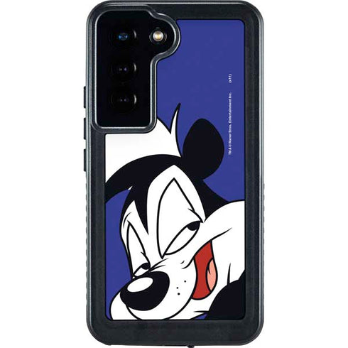 Looney Tunes Pepe Le Pew Zoomed In Galaxy S24 Waterproof Case