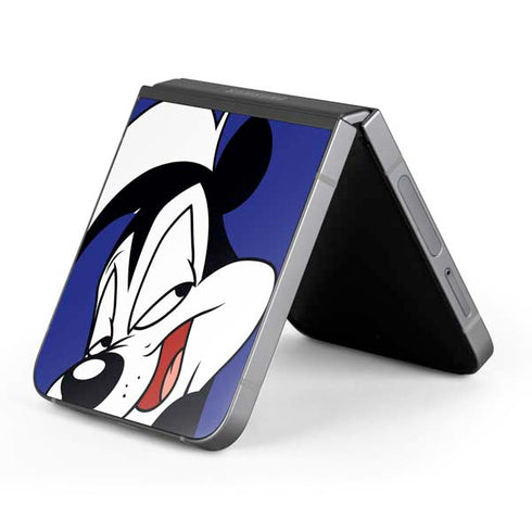 Looney Tunes Pepe Le Pew Zoomed In Galaxy Z Flip6 Skin