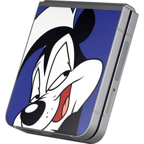 Looney Tunes Pepe Le Pew Zoomed In Galaxy Z Flip6 Skin