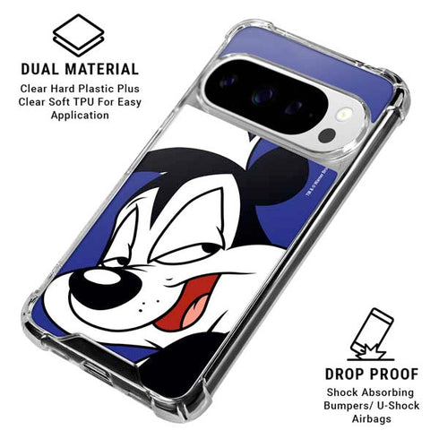 Looney Tunes Pepe Le Pew Zoomed In Google Pixel 10 Pro XL Clear Case