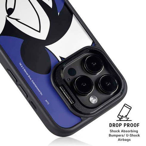 Looney Tunes Pepe Le Pew Zoomed In iPhone 14 Pro Max Kickstand Case