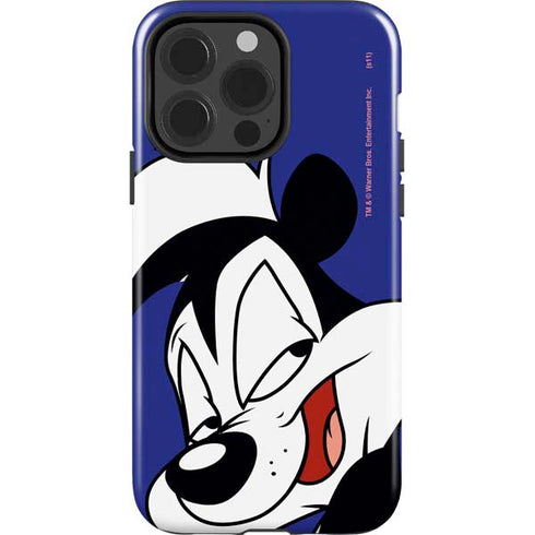 Looney Tunes Pepe Le Pew Zoomed In iPhone 15 Pro Impact Case