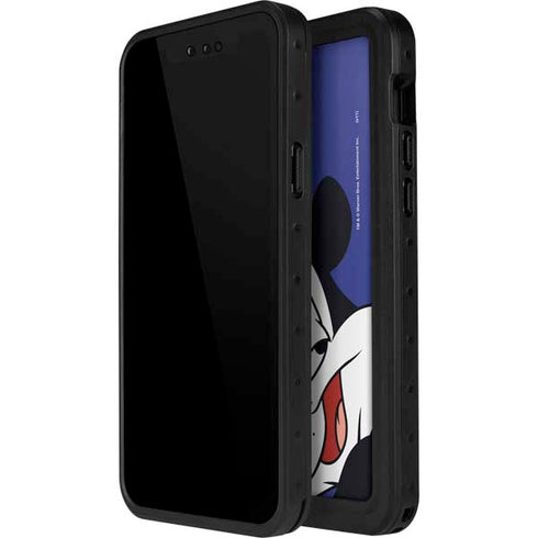 Looney Tunes Pepe Le Pew Zoomed In iPhone 15 Pro Waterproof Case