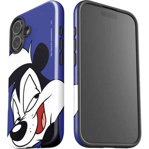 Looney Tunes Pepe Le Pew Zoomed In iPhone 16 Plus Impact Case