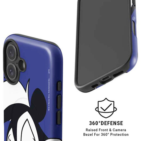 Looney Tunes Pepe Le Pew Zoomed In iPhone 16 Plus Magsafe Impact Case