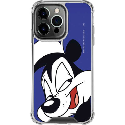 Looney Tunes Pepe Le Pew Zoomed In iPhone 16 Pro Max Clear Case